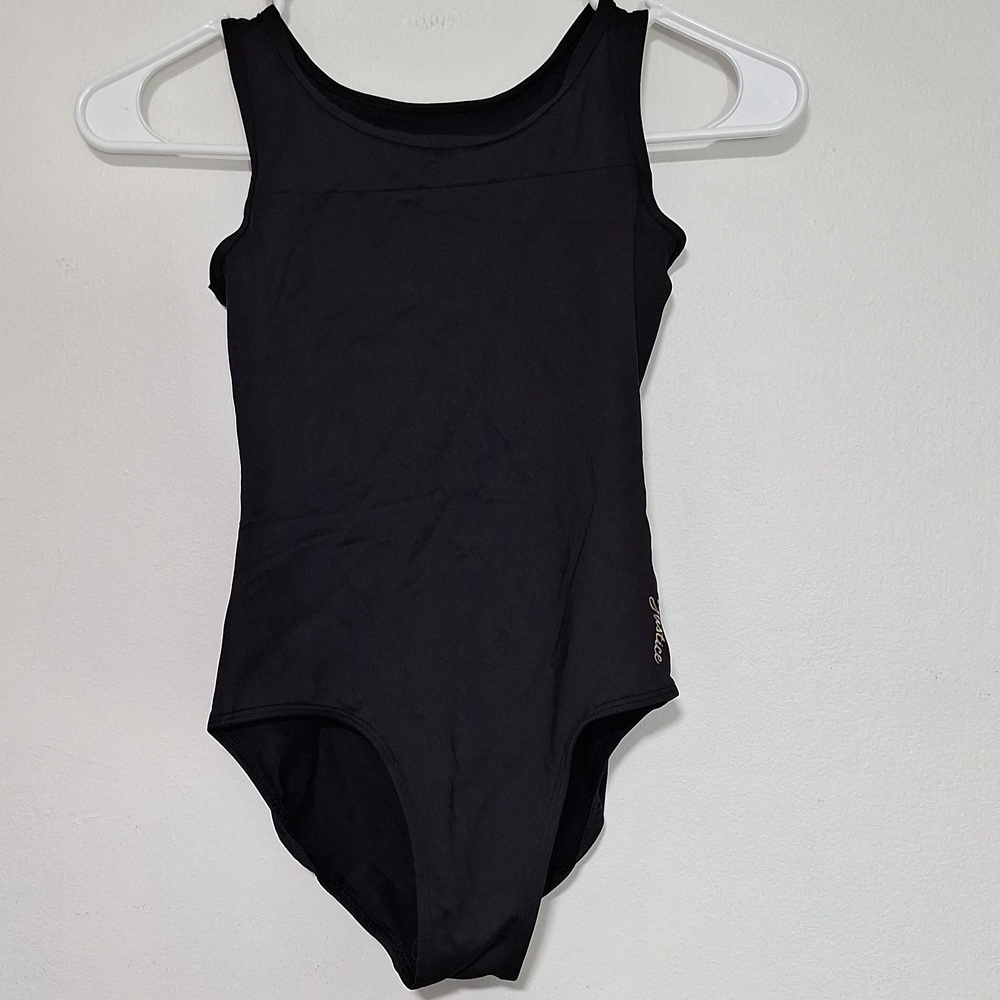 Justise Kids Black One Piece Tank Swimsuit